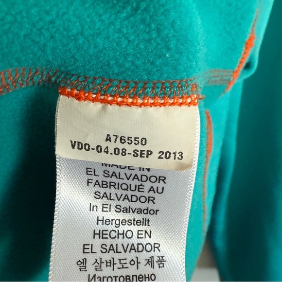 MARMOT Teal Blue Sunspot 1/2 Zip Fleece Lined Pullover Sweater Women’s XL - Picture 7 of 9